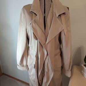 All Saints Tan Trench Coat